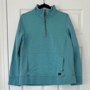 L.L. Bean Quilted Quarter Zip with Front Pocket